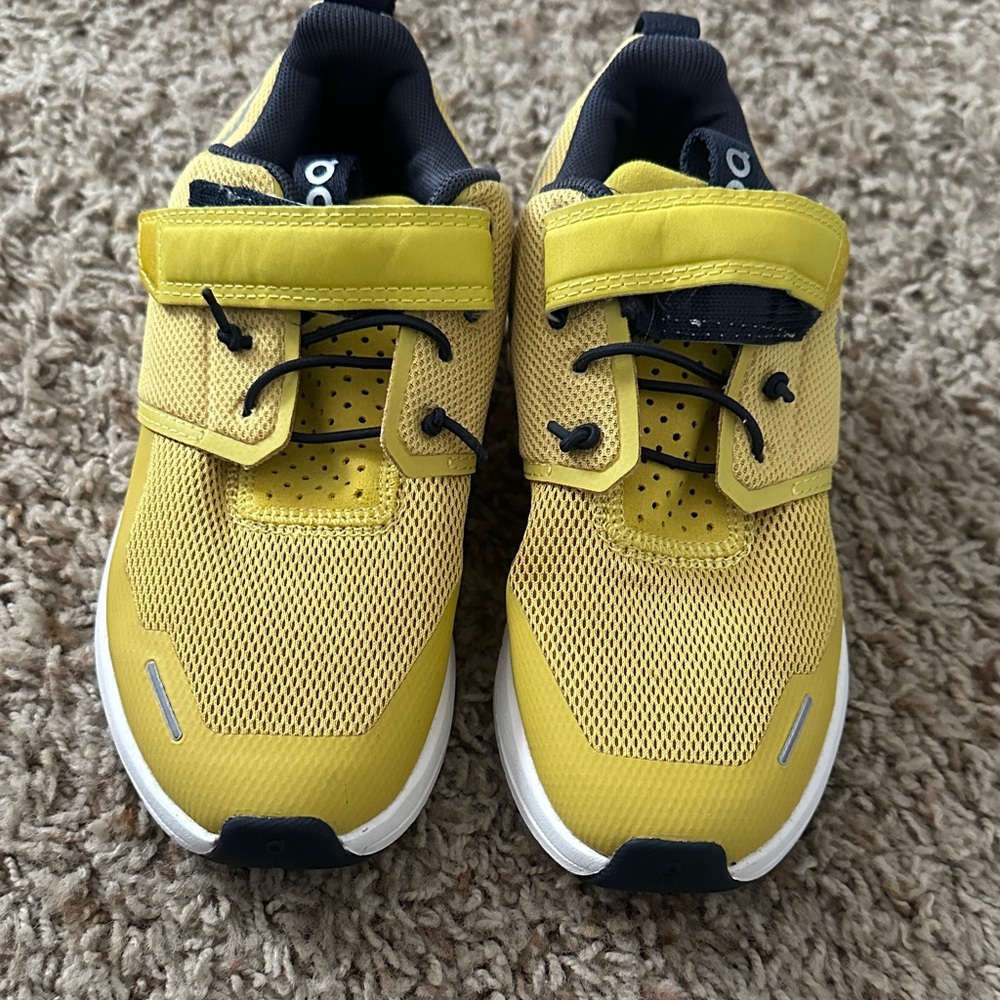 On Running Kids Bright Yellow Sneakers